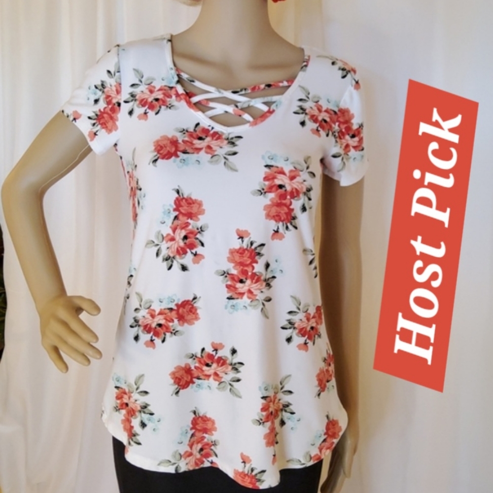 Crisscross & Lace Knit Top